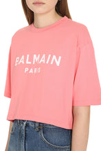 Carica l'immagine nel visualizzatore di Gallery, T-shirt crop con logo
