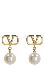 Carica l'immagine nel visualizzatore di Gallery, Valentino Garavani - Orecchini VLogo Signature con perle
