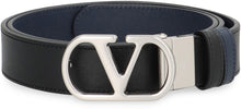 Carica l'immagine nel visualizzatore di Gallery, Cintura reversibile Vlogo Singature in pelle
