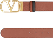 Carica l'immagine nel visualizzatore di Gallery, Cintura Reversibile Vlogo Singature in pelle
