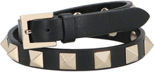 Carica l'immagine nel visualizzatore di Gallery, Bracciale Rockstud in pelle
