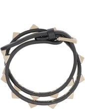 Carica l'immagine nel visualizzatore di Gallery, Bracciale Rockstud in pelle

