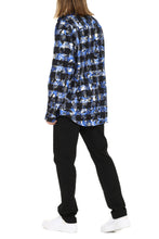 Carica l'immagine nel visualizzatore di Gallery, Overshirt motivo tartan
