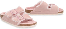 Carica l'immagine nel visualizzatore di Gallery, Slides Arizona Shearling in suede
