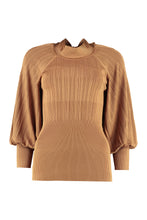 Carica l'immagine nel visualizzatore di Gallery, Blusa in maglia con fiocco
