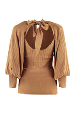 Carica l'immagine nel visualizzatore di Gallery, Blusa in maglia con fiocco

