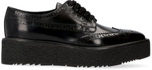 Load image into Gallery viewer, Leather brogue shoes with platform
