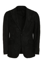 Load image into Gallery viewer, Jacquard single-breasted blazer
