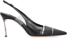 Carica l'immagine nel visualizzatore di Gallery, Sandali slingback Superblade in pelle e PVC

