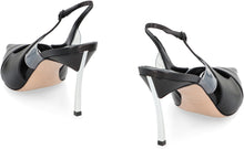 Carica l'immagine nel visualizzatore di Gallery, Sandali slingback Superblade in pelle e PVC
