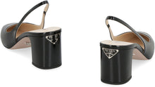 Load image into Gallery viewer, Patent leather slingback pumps
