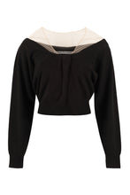 Carica l'immagine nel visualizzatore di Gallery, Pullover corto in misto lana
