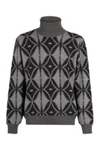 Carica l'immagine nel visualizzatore di Gallery, Pullover dolcevita Mike in maglia bicolor

