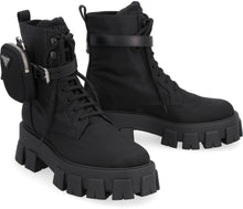 Load image into Gallery viewer, Prada Monolith Re-Nylon combat boots
