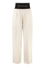 Carica l'immagine nel visualizzatore di Gallery, Pantaloni carrot-fit in cotone
