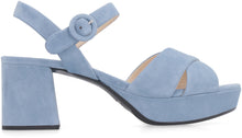 Load image into Gallery viewer, Suede heeled sandals
