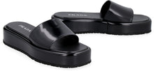 Load image into Gallery viewer, Leather and rubber slides
