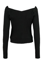 Carica l'immagine nel visualizzatore di Gallery, Cardigan Pralù in maglia a coste
