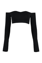 Carica l'immagine nel visualizzatore di Gallery, Crop top a maniche lunghe
