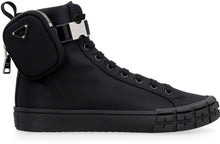 Load image into Gallery viewer, Prada Wheel Re-Nylon high-top sneakers
