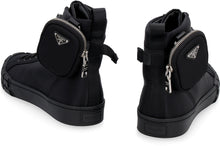 Load image into Gallery viewer, Prada Wheel Re-Nylon high-top sneakers
