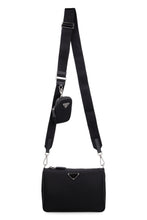 Carica l'immagine nel visualizzatore di Gallery, Messenger bag in pelle e nylon
