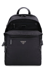 Load image into Gallery viewer, Leather details Re-nylon backpack
