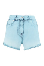 Carica l'immagine nel visualizzatore di Gallery, Shorts in denim a vita alta
