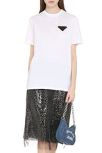 Carica l'immagine nel visualizzatore di Gallery, T-shirt in cotone ricamata
