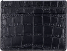Load image into Gallery viewer, Croco-print leather card holder
