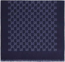 Carica l'immagine nel visualizzatore di Gallery, Sciarpa jacquard in lana motivo GG
