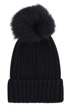 Carica l'immagine nel visualizzatore di Gallery, Cappello in maglia a coste con pon-pon
