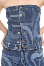 Carica l'immagine nel visualizzatore di Gallery, Top in denim
