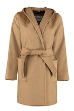 Load image into Gallery viewer, Rialto hooded camel-wool coat
