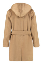Load image into Gallery viewer, Rialto hooded camel-wool coat
