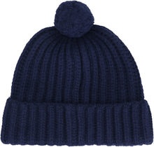 Carica l'immagine nel visualizzatore di Gallery, Cappello in maglia a coste con pon-pon
