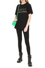 Carica l'immagine nel visualizzatore di Gallery, T-shirt oversize in cotone con logo
