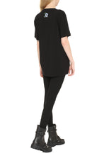 Carica l'immagine nel visualizzatore di Gallery, T-shirt oversize in cotone con logo
