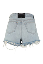 Carica l'immagine nel visualizzatore di Gallery, Shorts Bite Bleach in denim a vita alta

