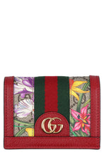 Load image into Gallery viewer, Ophidia GG Flora fabric wallet
