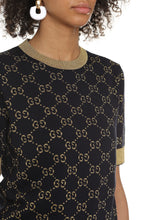 Carica l'immagine nel visualizzatore di Gallery, Pullover in cotone jacquard GG
