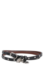 Carica l'immagine nel visualizzatore di Gallery, Bracciale in pelle con medaglione e teschio
