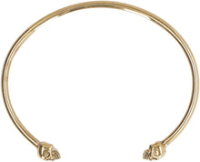 Carica l'immagine nel visualizzatore di Gallery, Bracciale Twin Skull in ottone
