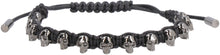 Carica l'immagine nel visualizzatore di Gallery, Bracciale in corda Multi-Skull
