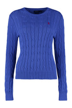 Carica l'immagine nel visualizzatore di Gallery, Pullover in cotone con logo ricamato
