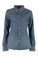 Load image into Gallery viewer, Logo detail denim shirt

