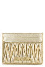 Load image into Gallery viewer, Quilted leather card holder
