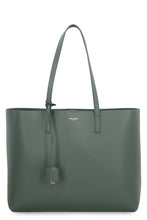 Load image into Gallery viewer, E/W smooth leather tote bag
