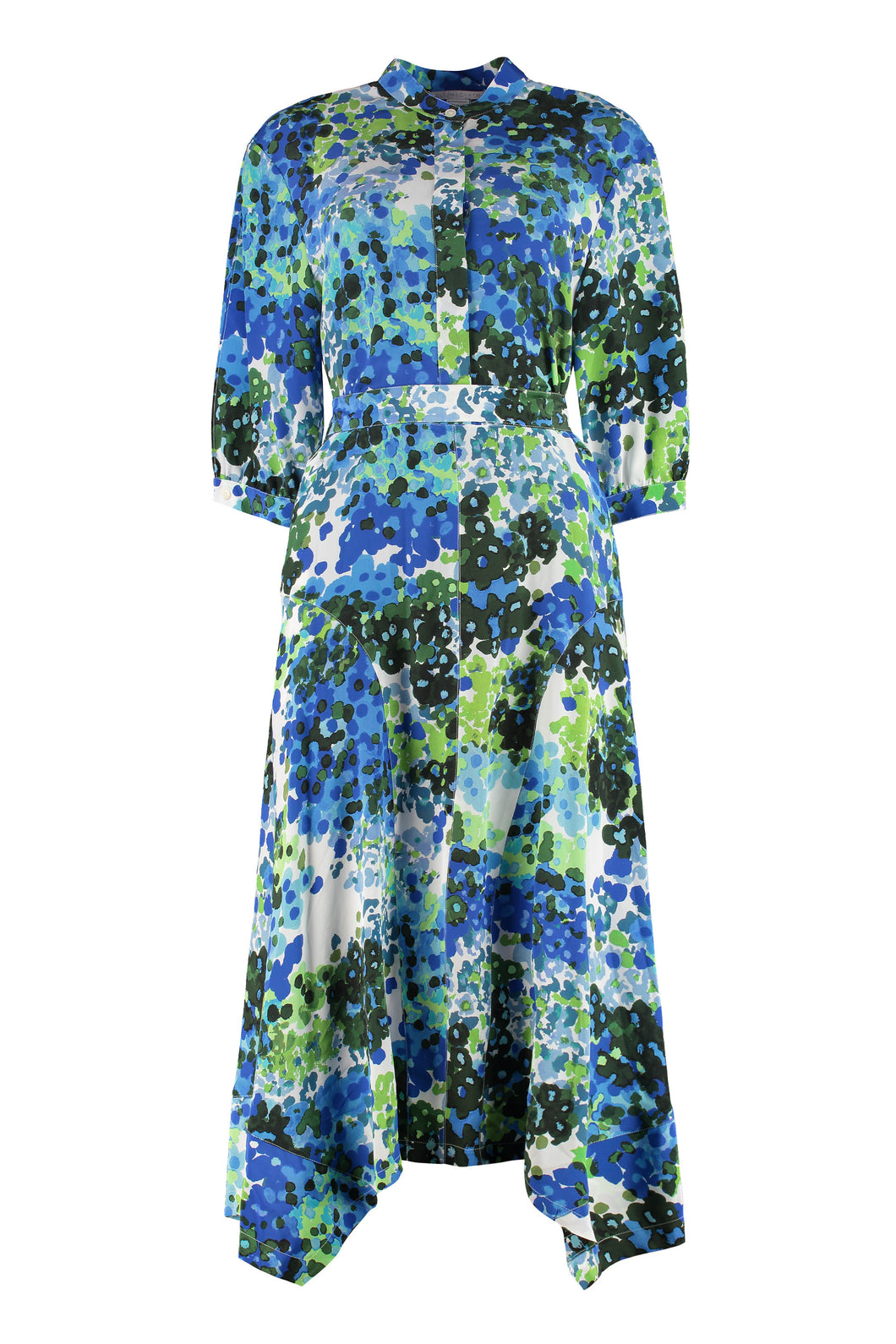 Abito chemisier in seta stampata