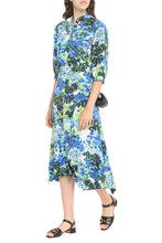 Carica l&#39;immagine nel visualizzatore di Gallery, Abito chemisier in seta stampata
